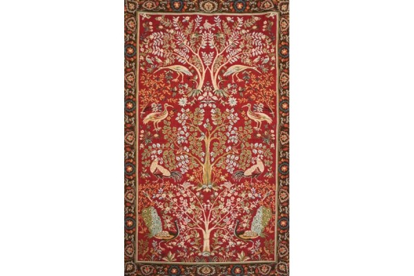 Gobelín - Arbre, fond rouge - archives de « Tissage d’Art de Lys » by William Morris Gobelín - Arbre, fond rouge - archives de « Tissage d’Art de Lys » by William Morris